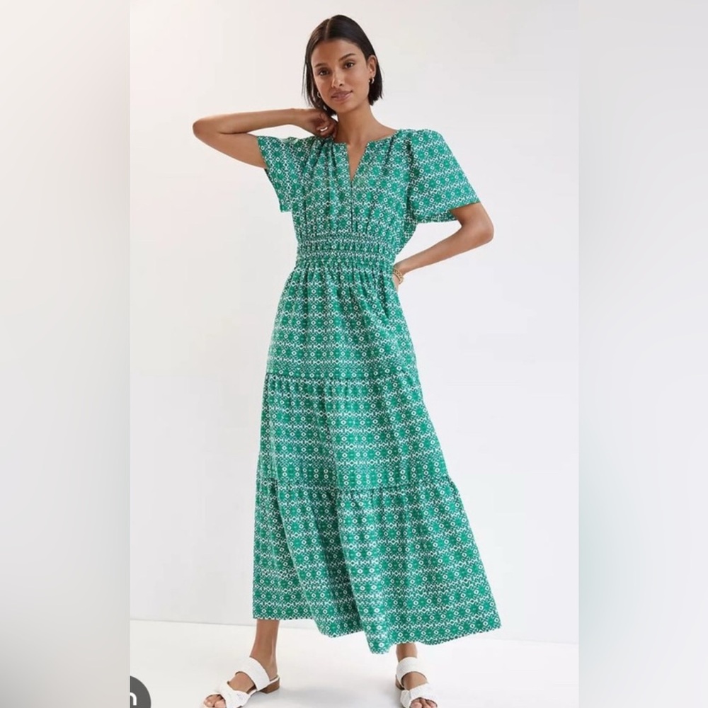 Anthropologie Maeve Somerset Dress in Cotton unlined